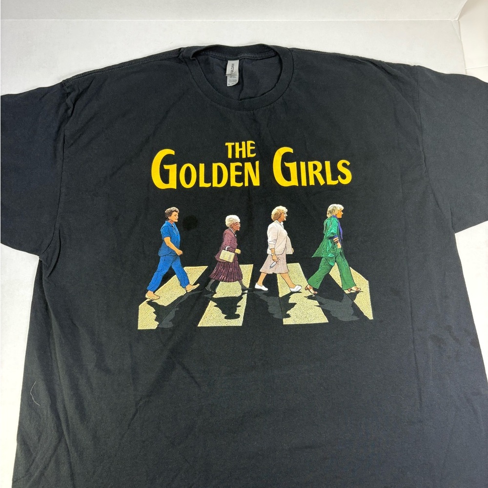 Golden Girls Abbey Road Parody T-Shirt 3XL Gildan Heavy Cotton Black - Picture 4 of 13